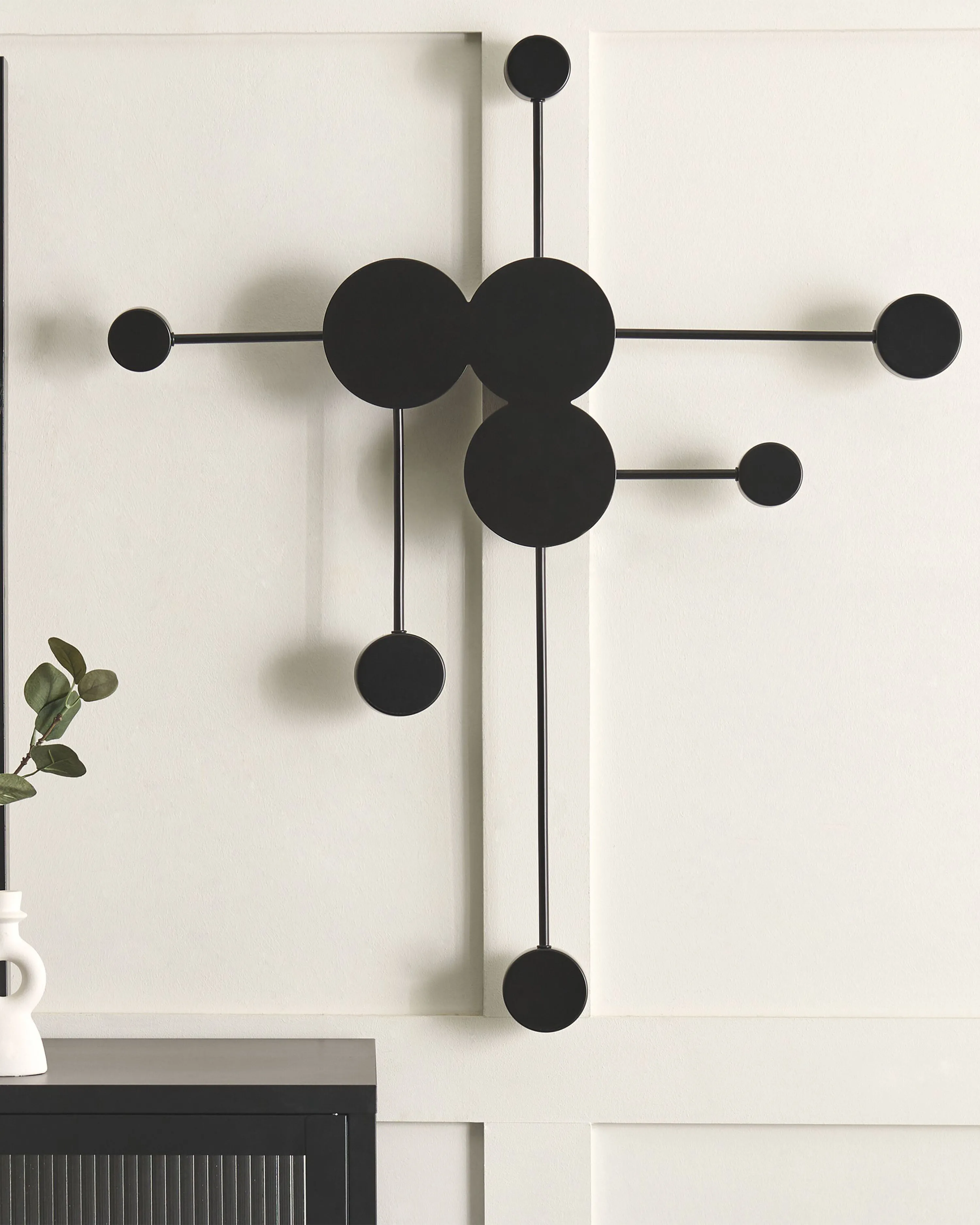 LED wandlamp MARIATO Metaal Zwart