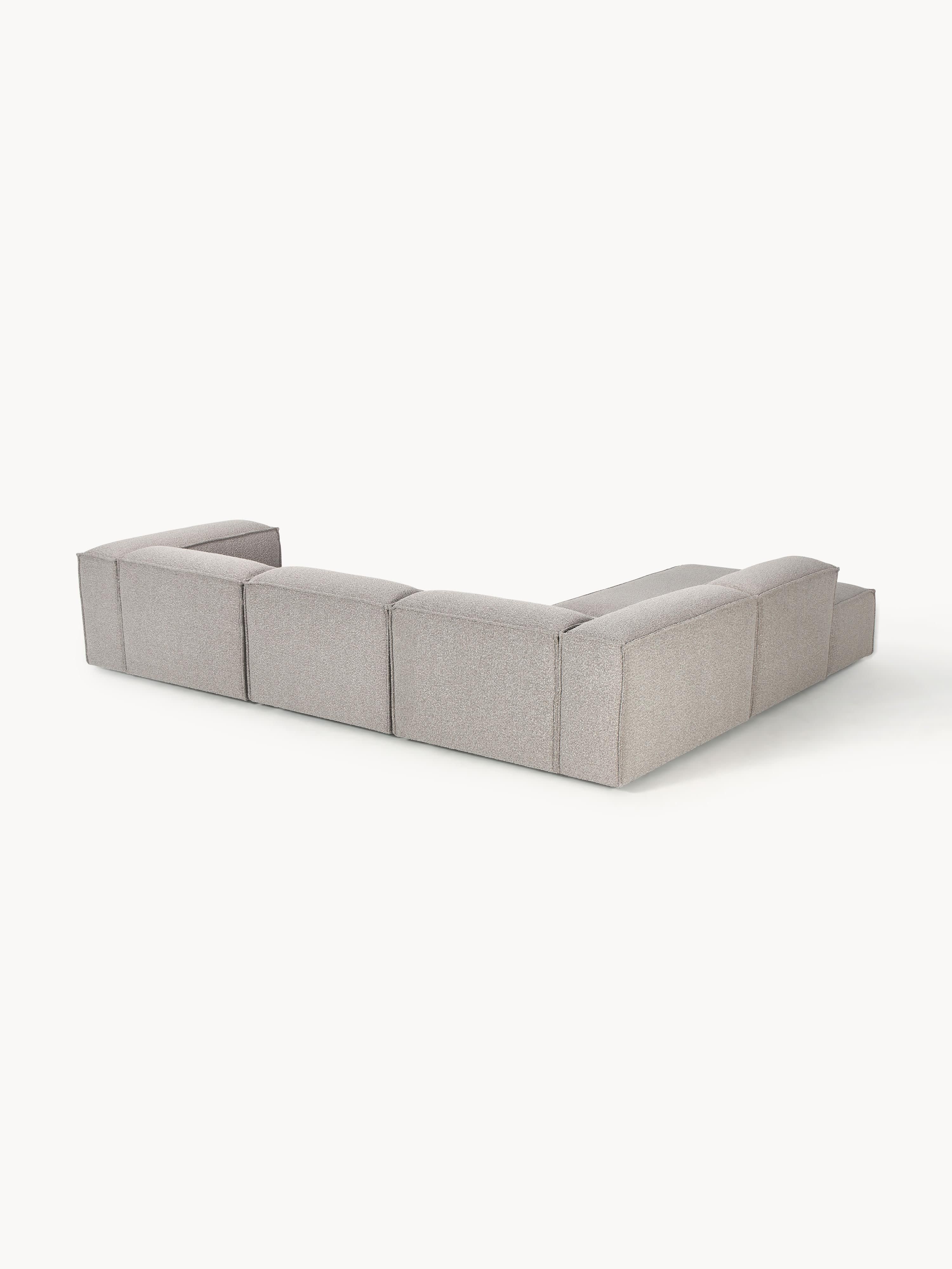 Bouclé modulaire XL hoekbank Lennon (4-zits)