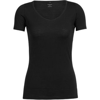 Icebreaker Siren Sweetheart Funktionsshirt Kurz Black Damen