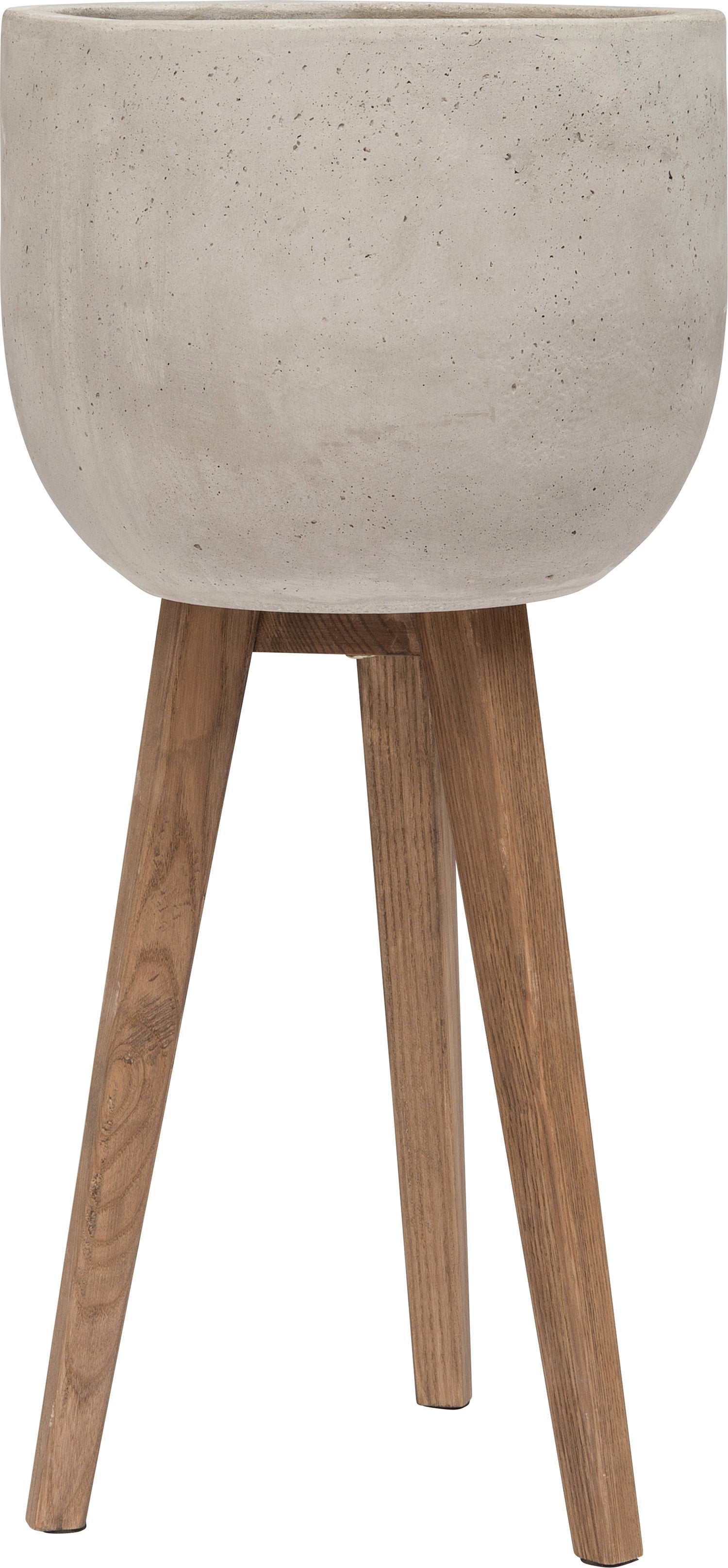 Intratuin bloempot op poten Bob grijs D 38 H 76 cm