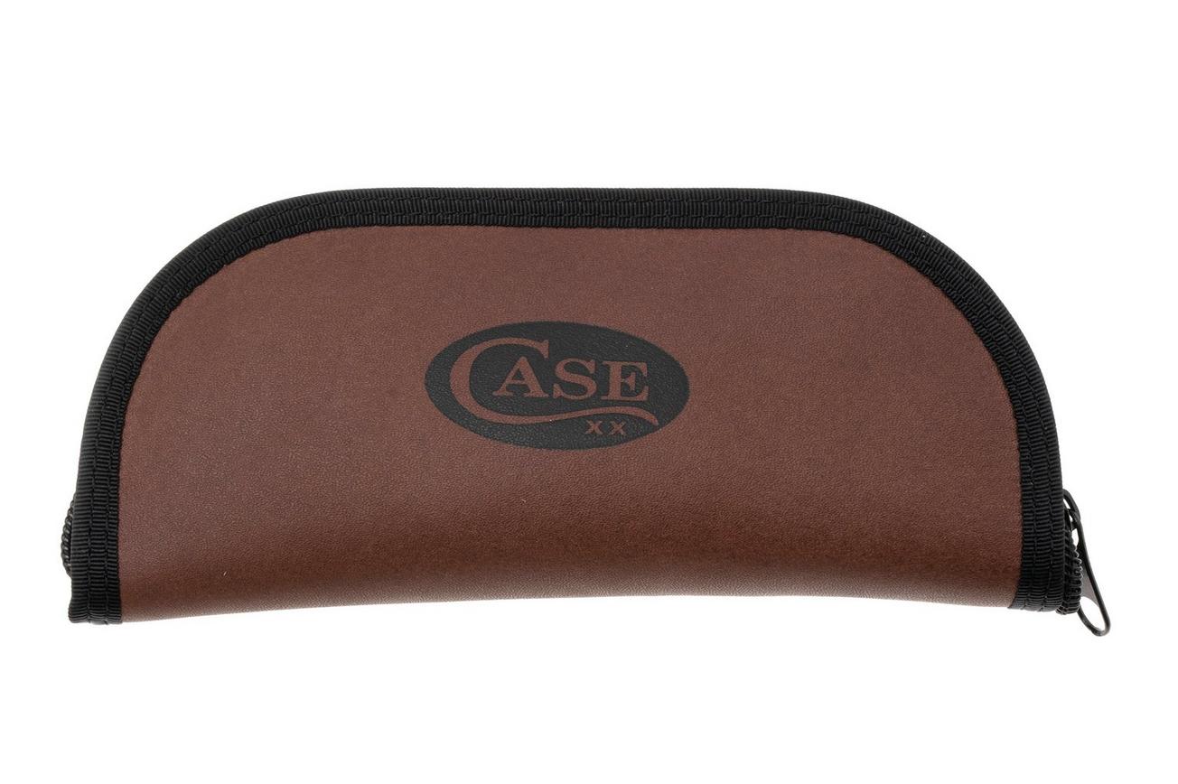 Case Taco Pouch 50282 Brown Suede Leather, zakmes pouch