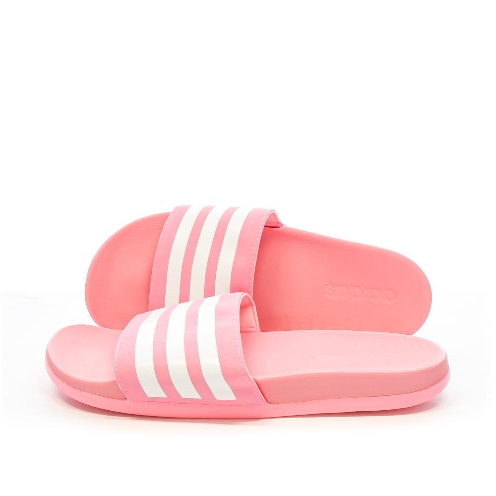 Adidas Claquettes Rose/Blanc Adidas Adilette Comfort