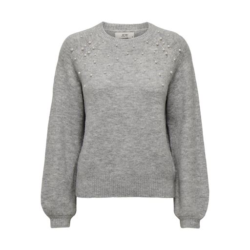 JDY Pearl Striktrøje, Light Grey Melange, M