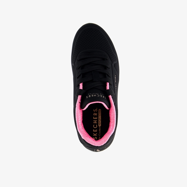 Skechers Uno Lite meisjes sneakers zwart