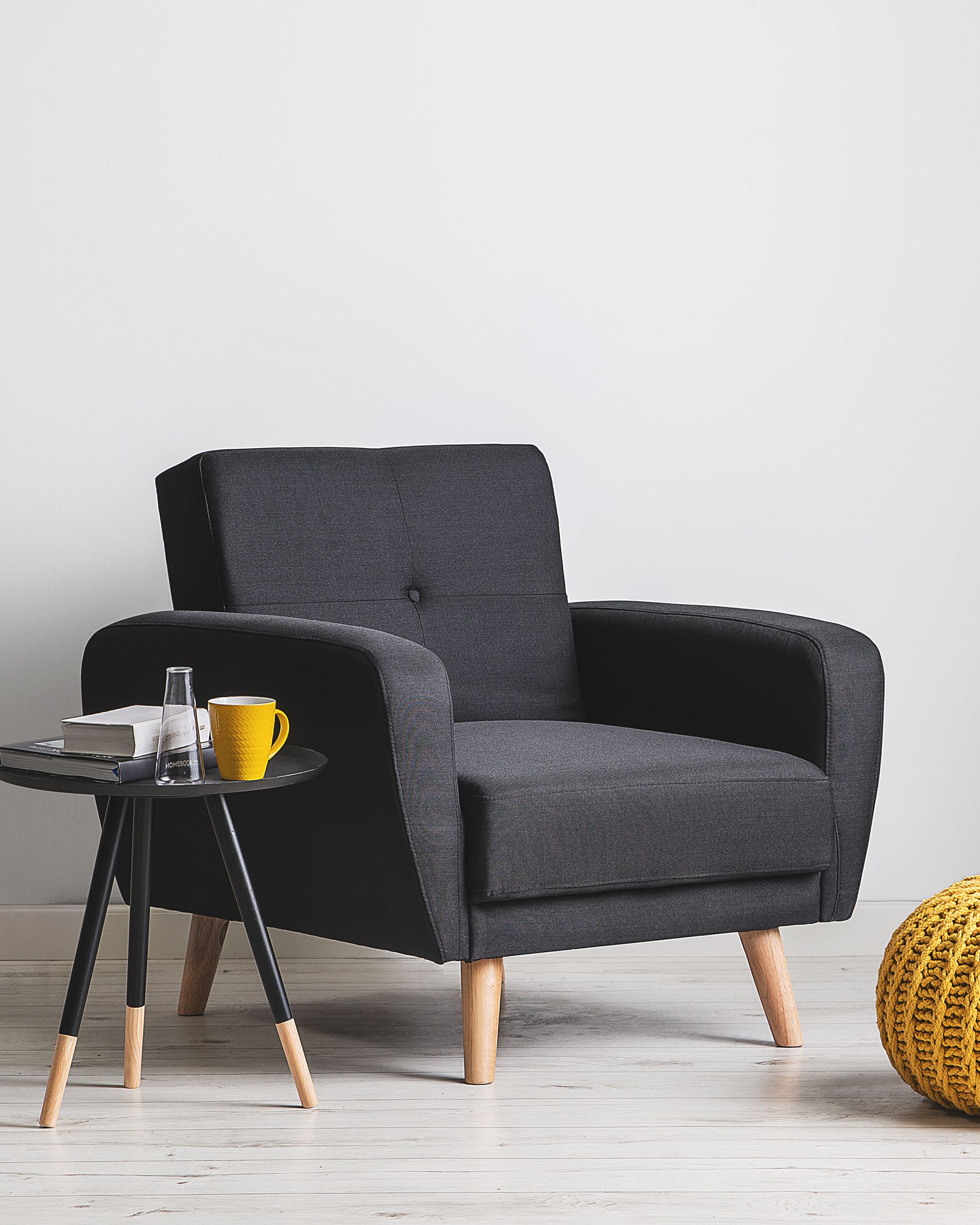 Relaxfauteuil FLORLI Stof Zwart