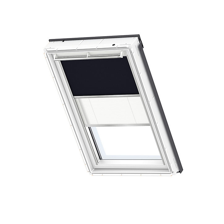 Store de fenêtre de toit occultant et tamisant Velux Duo DFD S06 marine