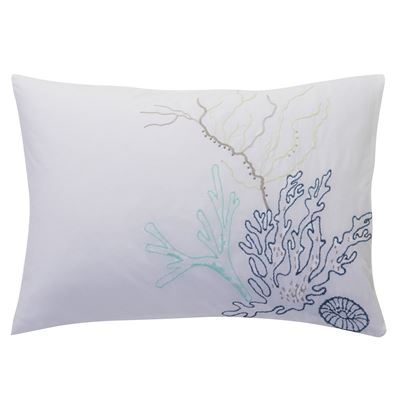 Linge de lit percale brodée