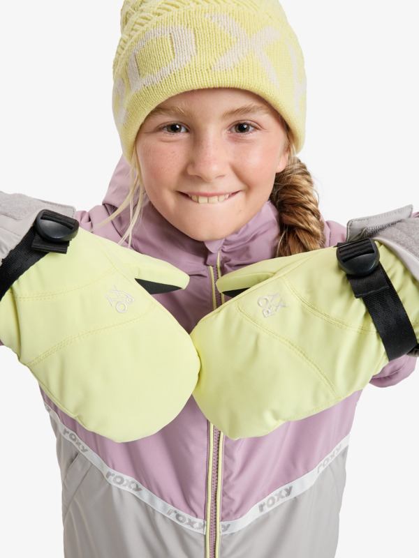 Roxy Jetty Girl Solid Moufles techniques ski/snowboard Jaune Fille