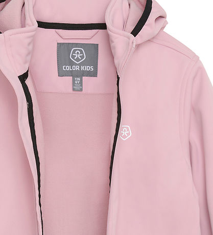 Farbe Kids Softshelljacke m. Fleece - Gebleicht Mauve