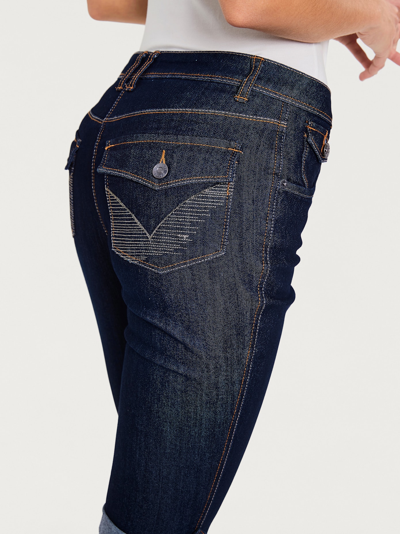 Corsaire en jean coupe skinny