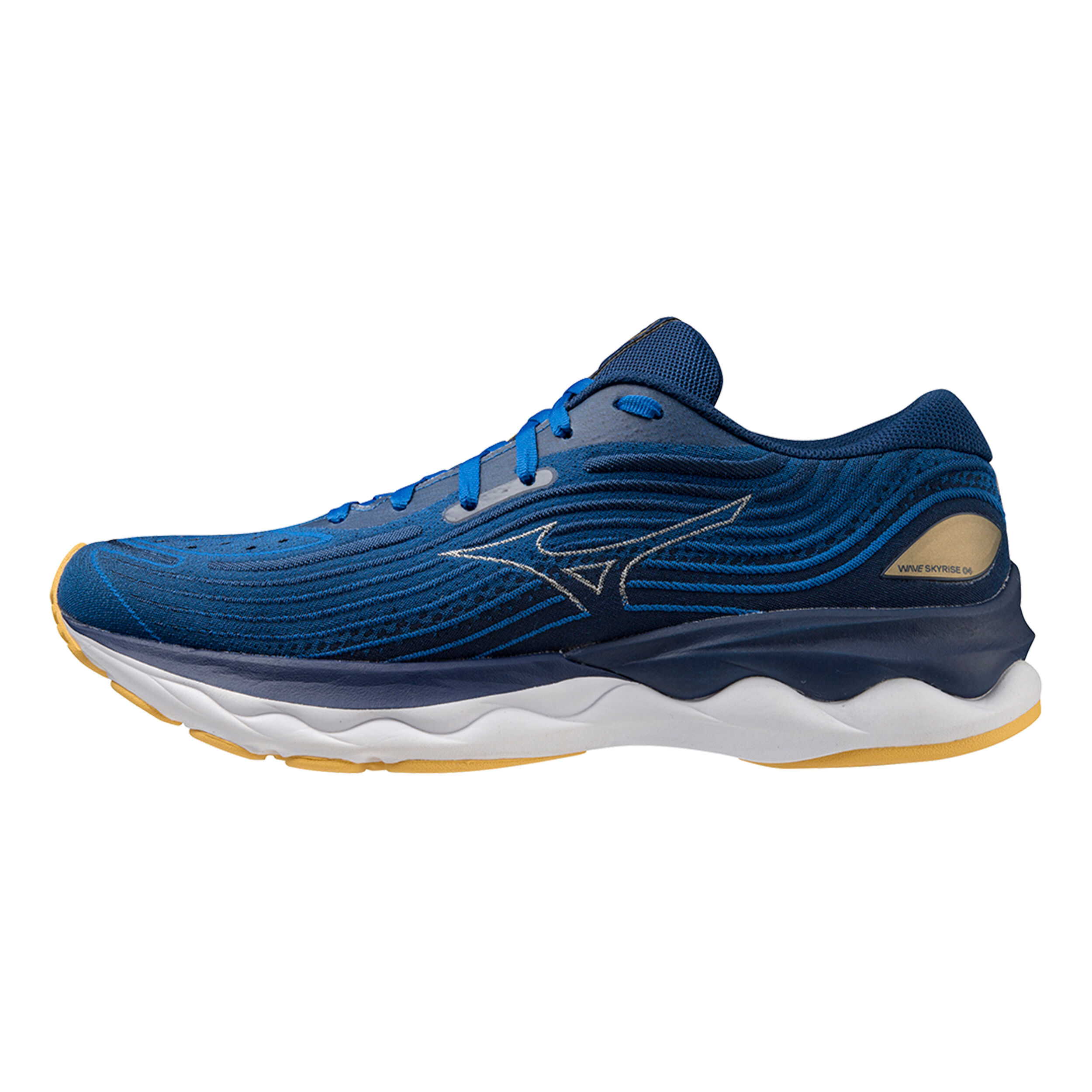Mizuno Wave Skyrise 4 Chaussure De Running Sans Stabilisateurs Hommes - Bleu , Gris