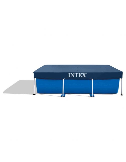 Intex Afdekzeil Framepool Rechthoek - Afdekzeilen - 300x200 cm Grijs