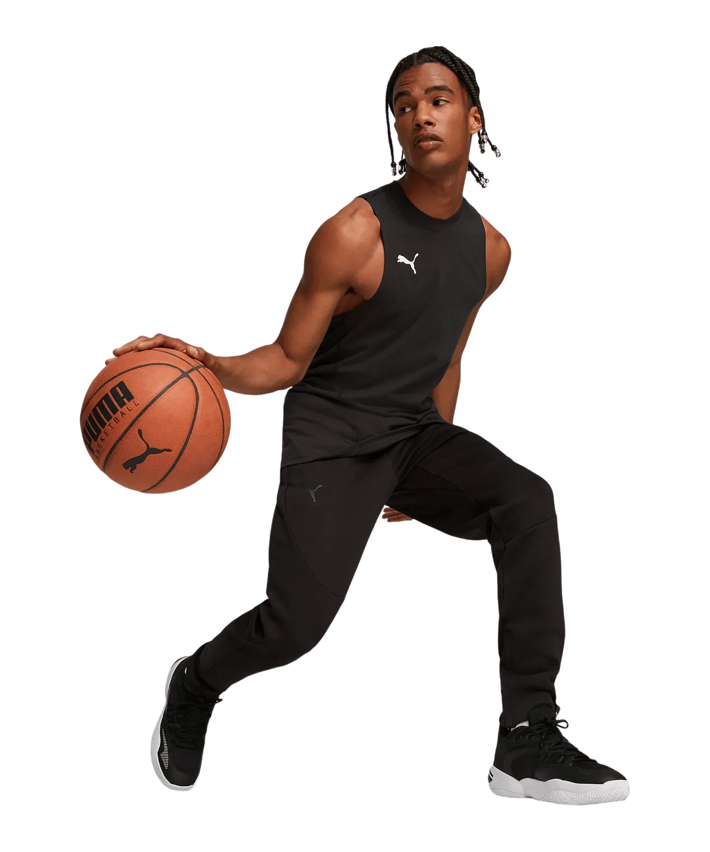 PUMA Hoops Team Drycell Tanktop Schwarz F01
