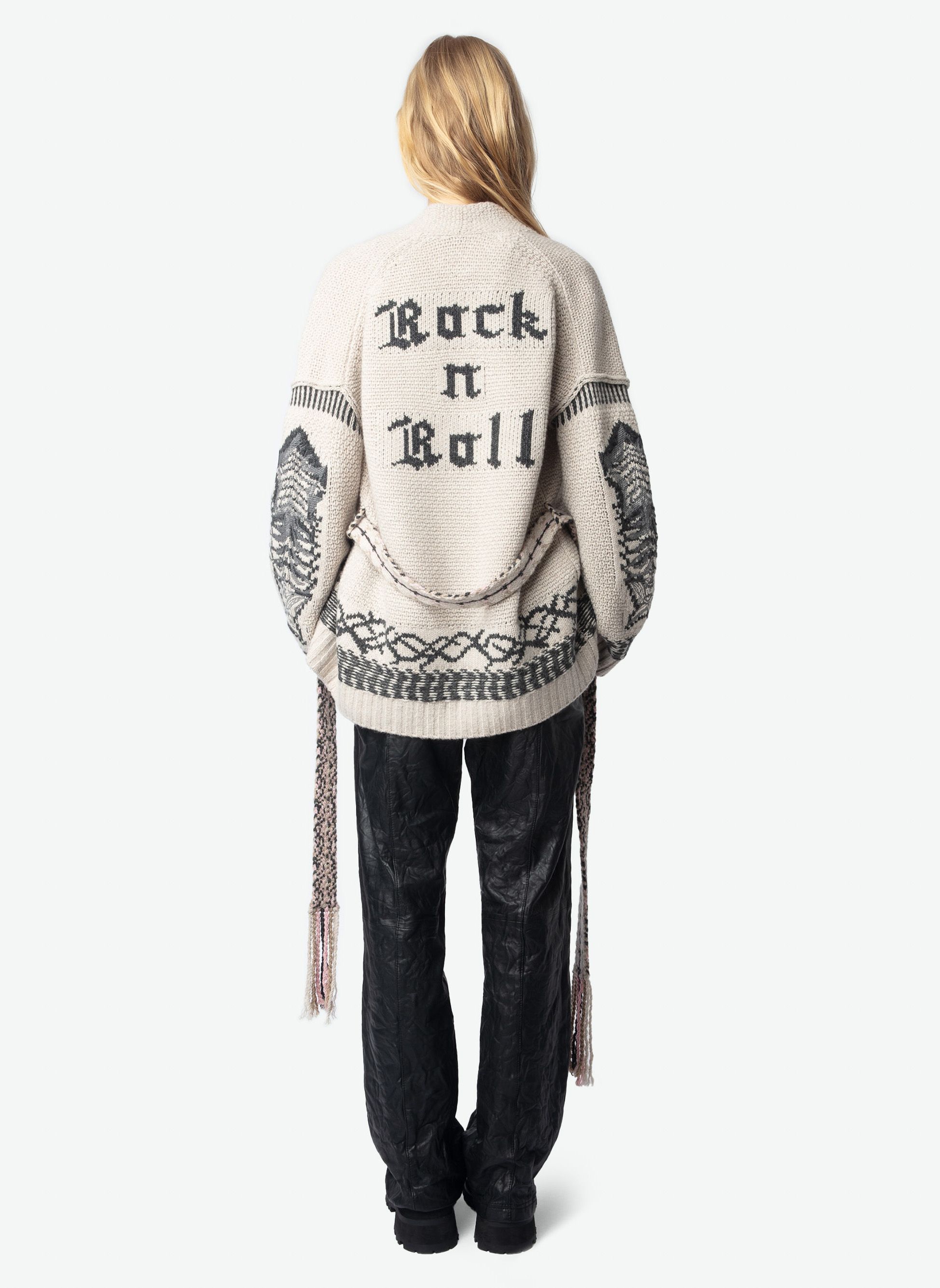 ZADIG&VOLTAIRE Gilet droit en laine mélangée aspen - Beige