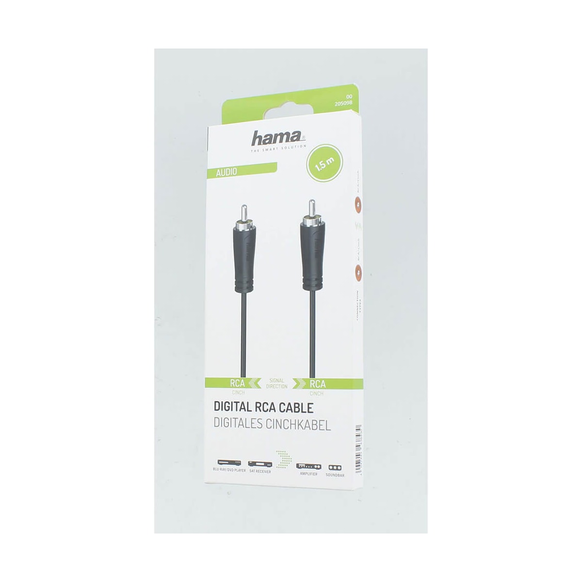 HAMA Lydkabel RCA-RCA Digital 1,5m