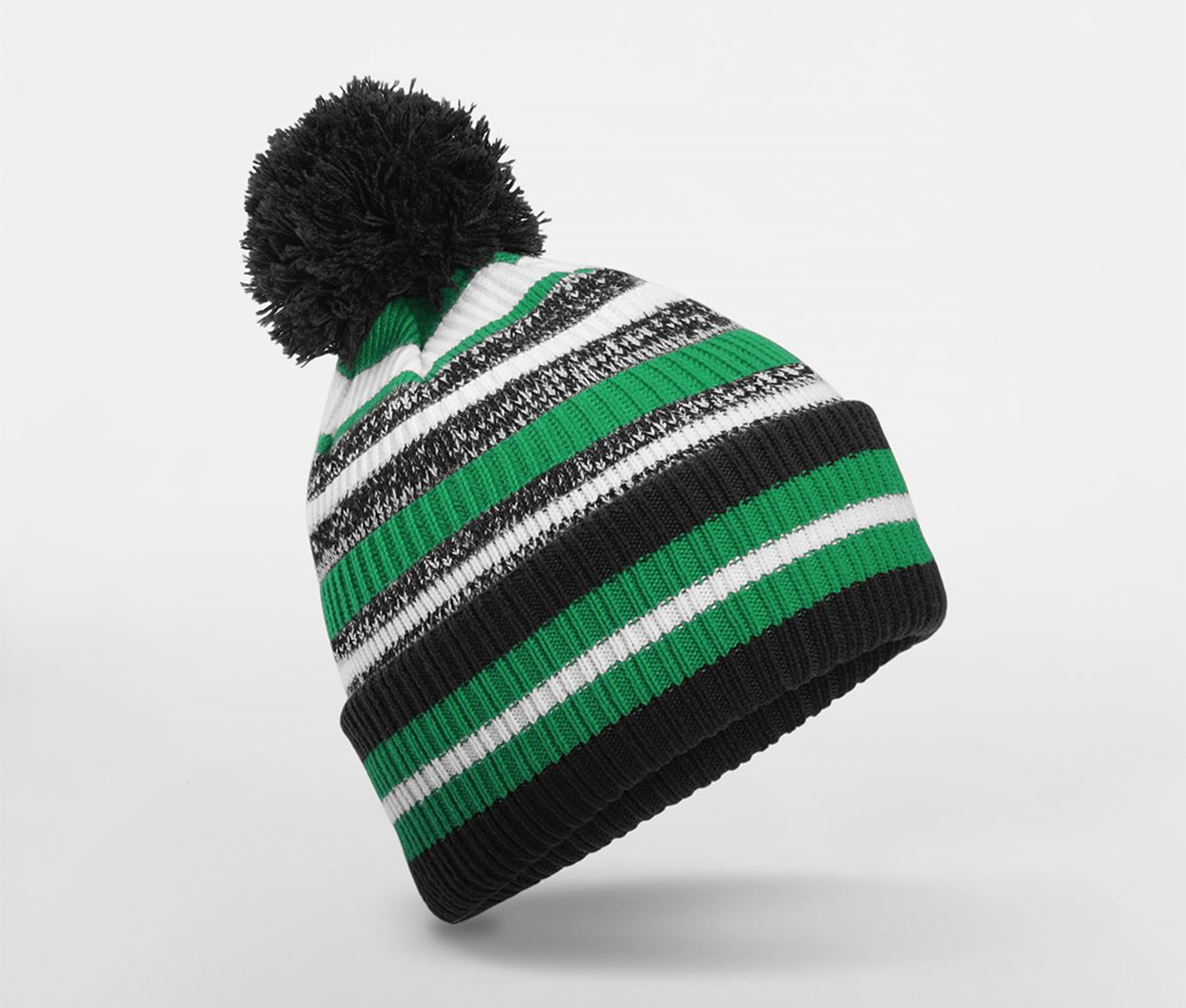 BEECHFIELD BF474R - Bonnet avec pompon pour supporters