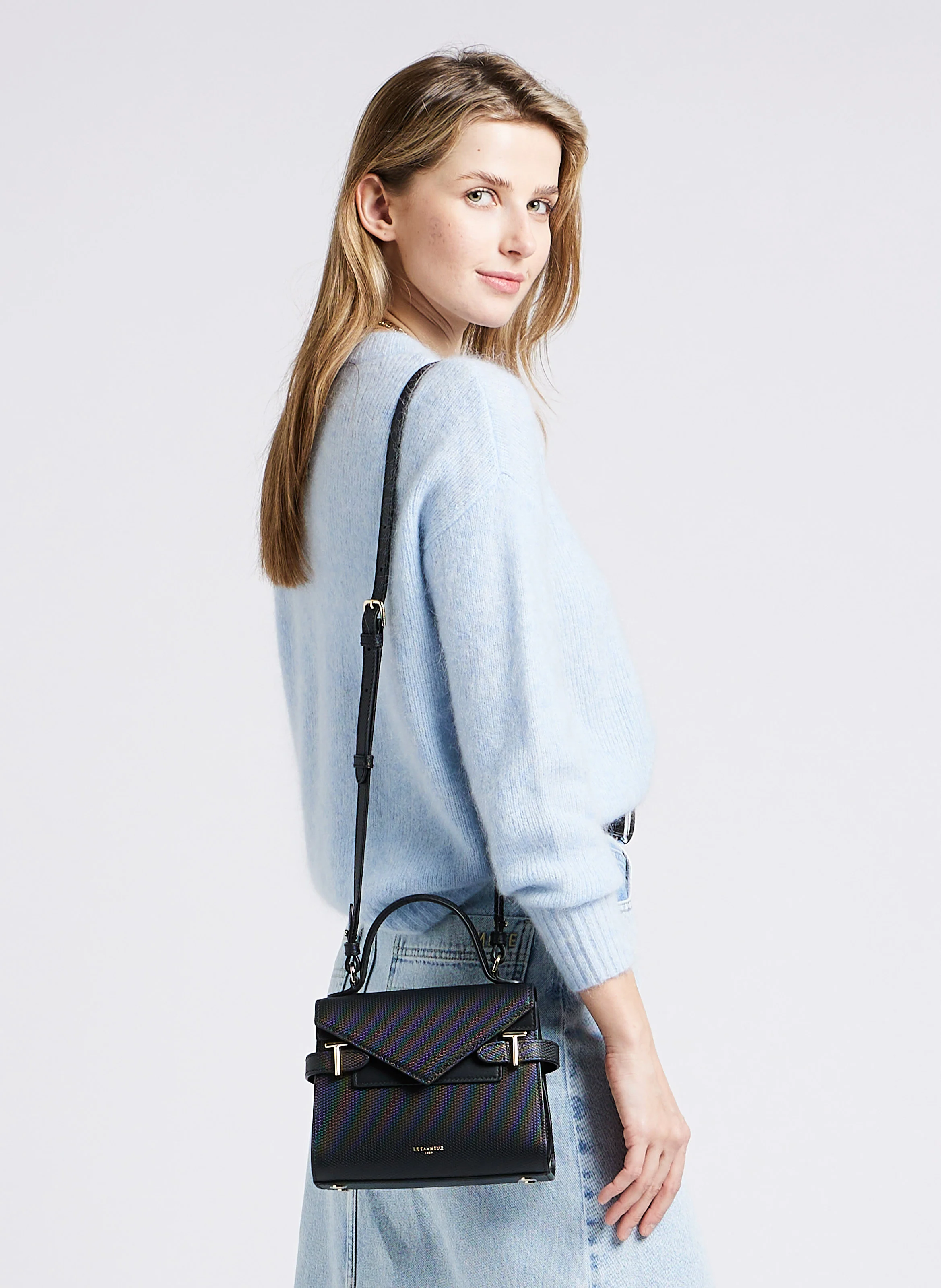 EMILIE - Sac à main en cuir | Noir