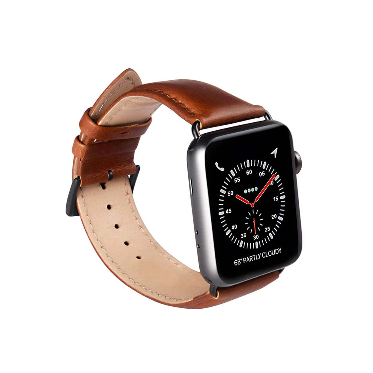 Buffalo skinnreim til Apple Watch 42/44/45mm (tan)
