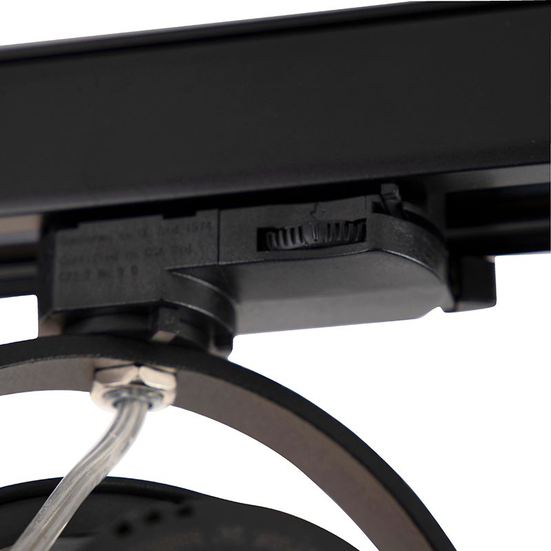 Railspot zwart voor 3-fase rail GU10 111cm - 3-Phase Expert