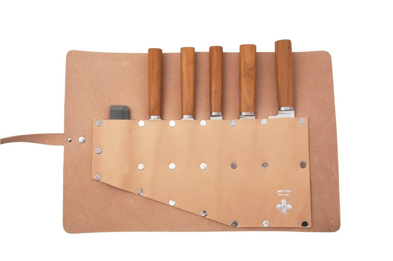 Marttiini Cabin Chef Knife Set 1494000 Satin 8Cr14MoV, Birch, messenset
