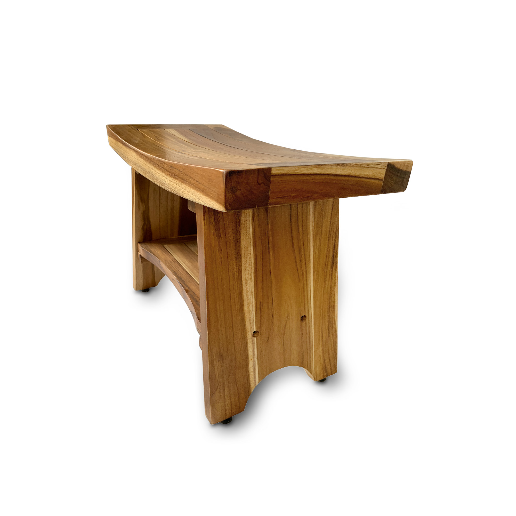 Bad-Hocker aus Teak, B 60 cm, H 45 cm, L 30 cm von fischer's lagerhaus