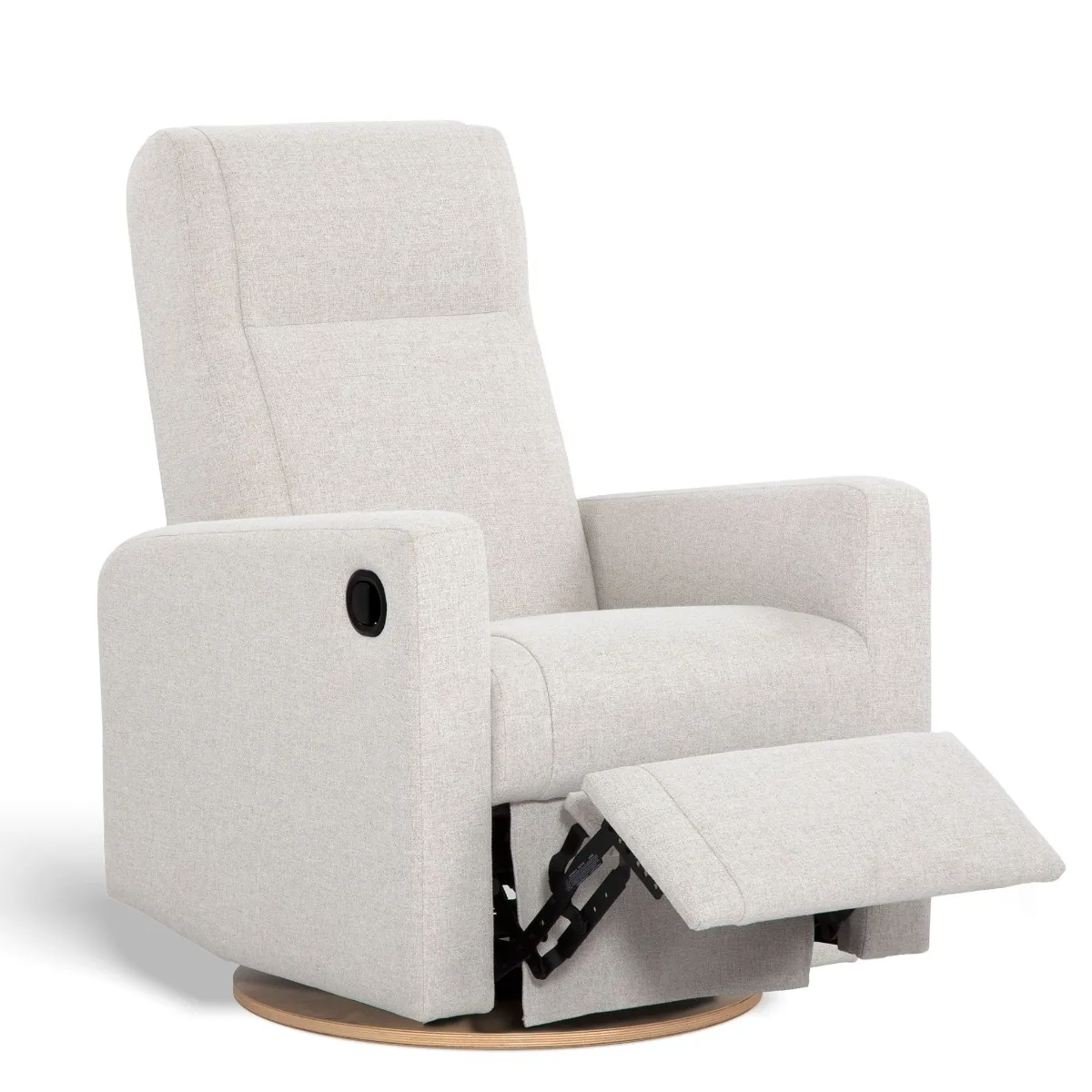 Jaymar BB Fauteuil Berçant et Pivotant Nelly - Alta™ Armor 091  Naturel (Exclusif Clément Tissu Alta™ anti-tache)