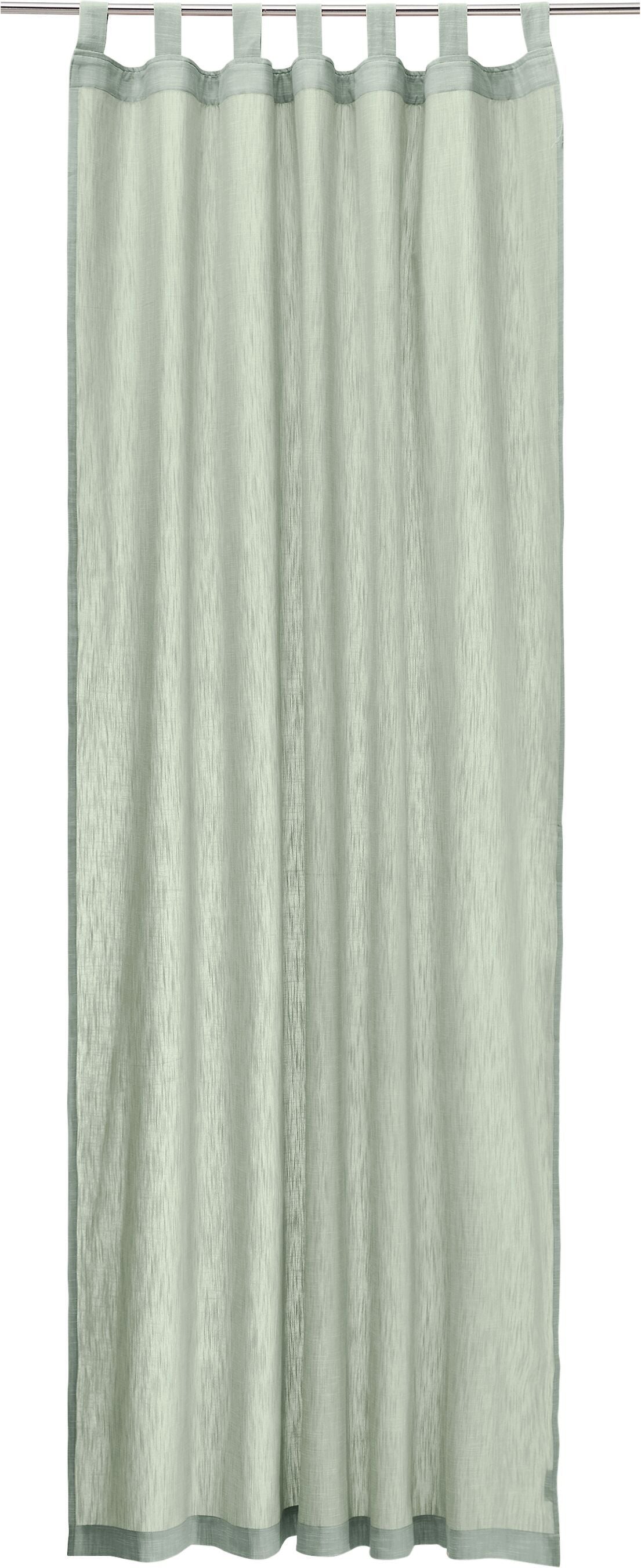 TIAGO Fertigvorhang blickdicht - Hellgrün / B: 150.0 cm x H: 260.0 cm