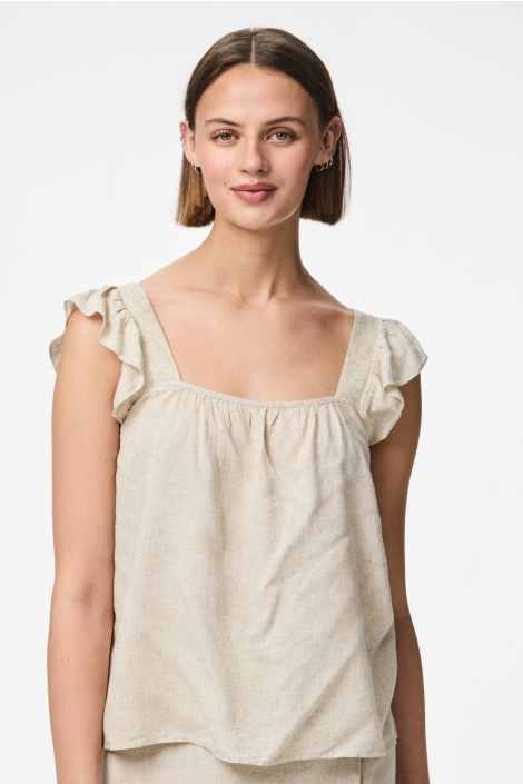Pieces beige dames top
