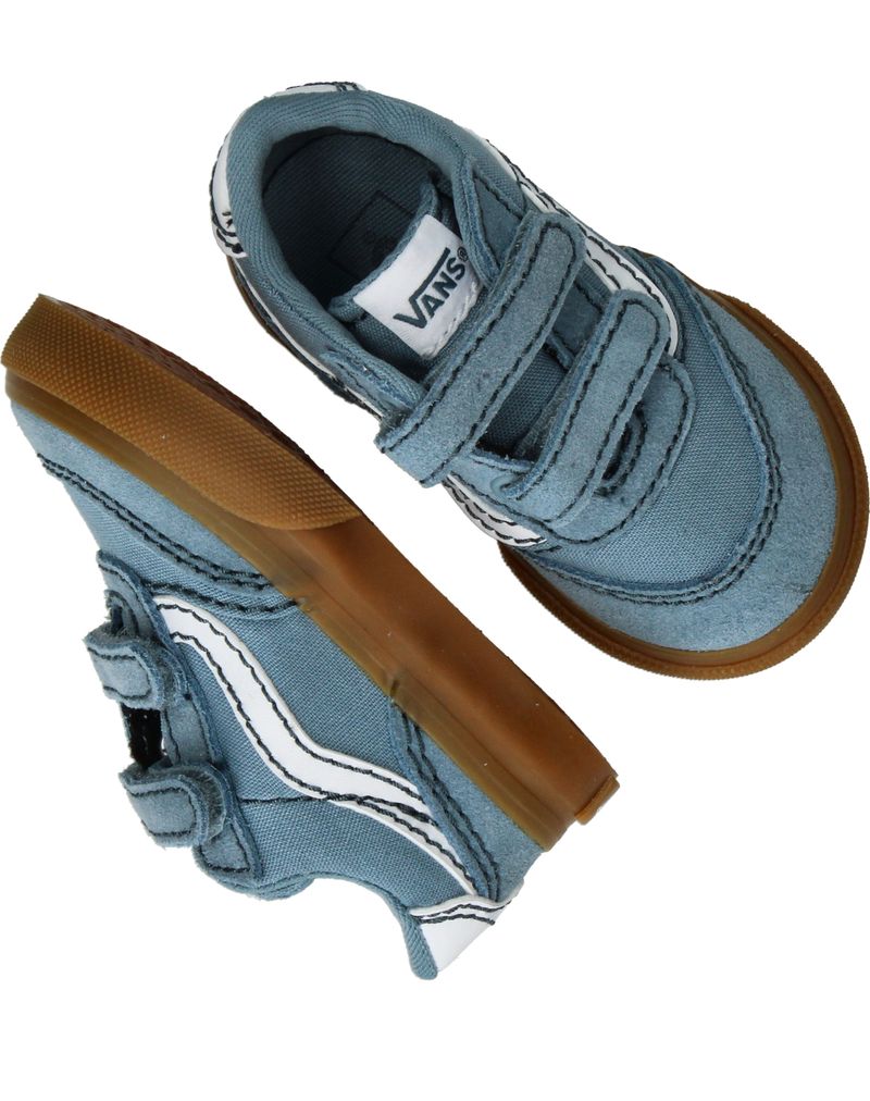 Vans Brooklyn LS V Sneakers Blauw Jongens