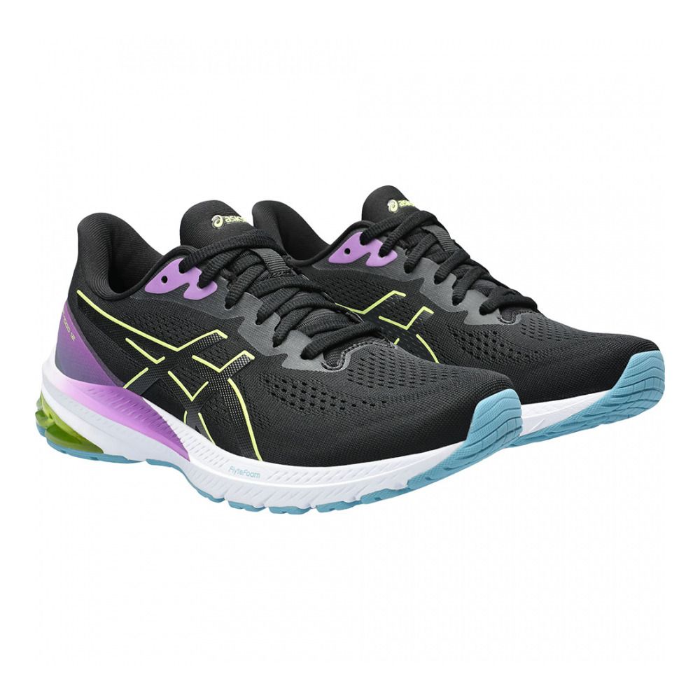 Asics GT-1000 12 - Chaussures running Femme black/glow yellow
