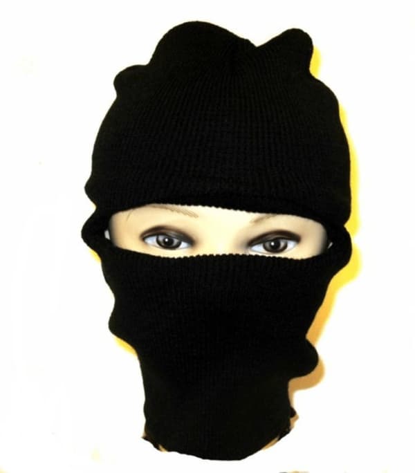 Balaclava lue - Skimaske svart
