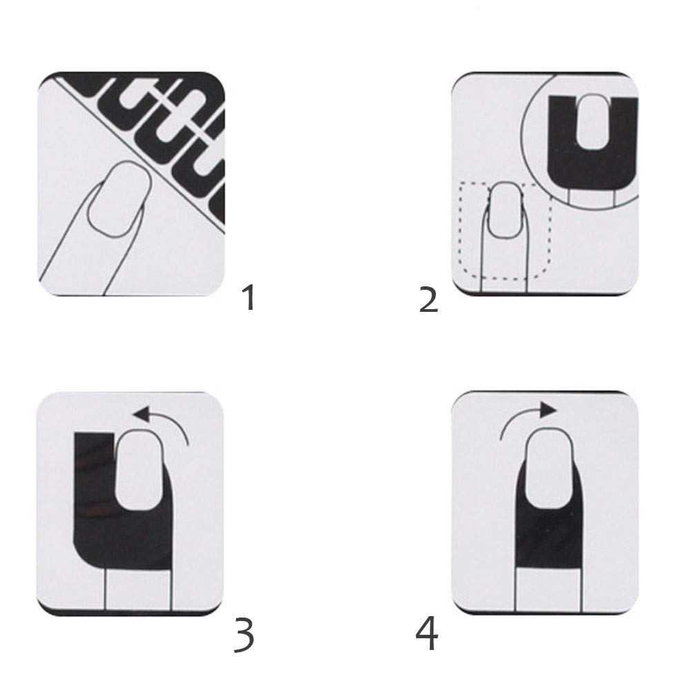 (10er Set) Strippen Band Anti-Spritzschutz Fingernägel Aufkleber