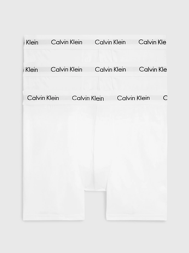 Pacote com 3 Cuecas Boxer Longas - Algodão Elástico