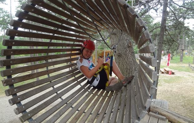 3D Bogenschießen und Waldklettergarten in Gänserndorf als Geschenk