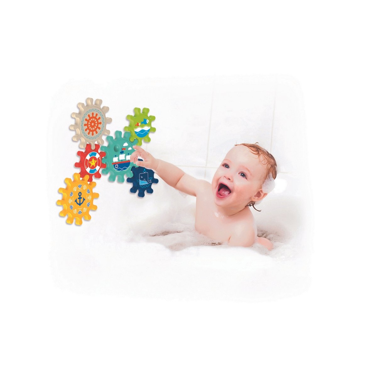 Engrenages de bain colorés