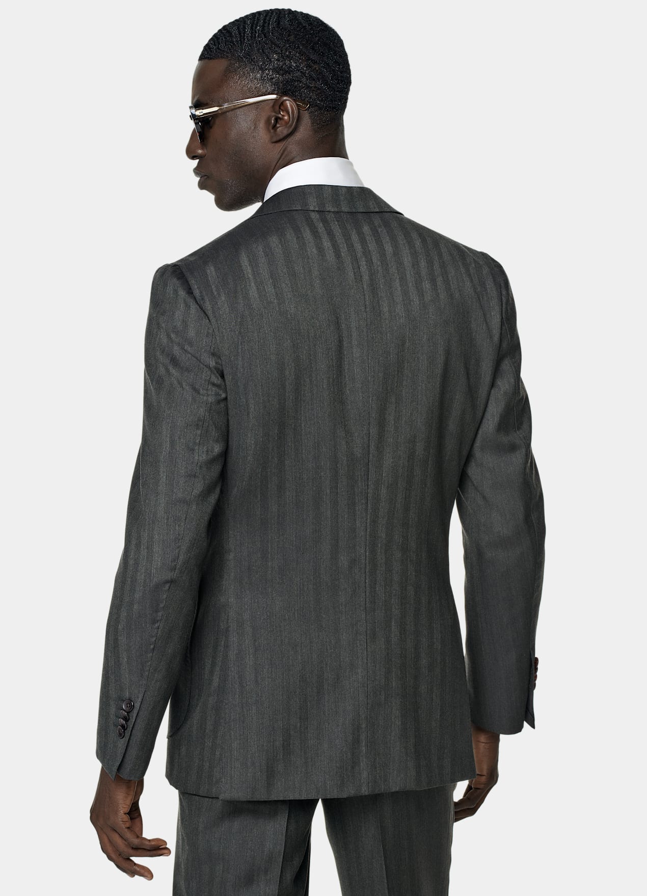 Costume trois pièces Havana coupe Tailored vert foncé