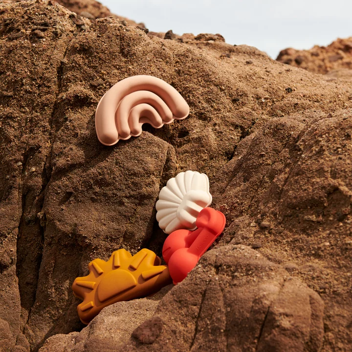 LIEWOOD - Gill Förmchen, Sea Creature, sandy (4er-Set)