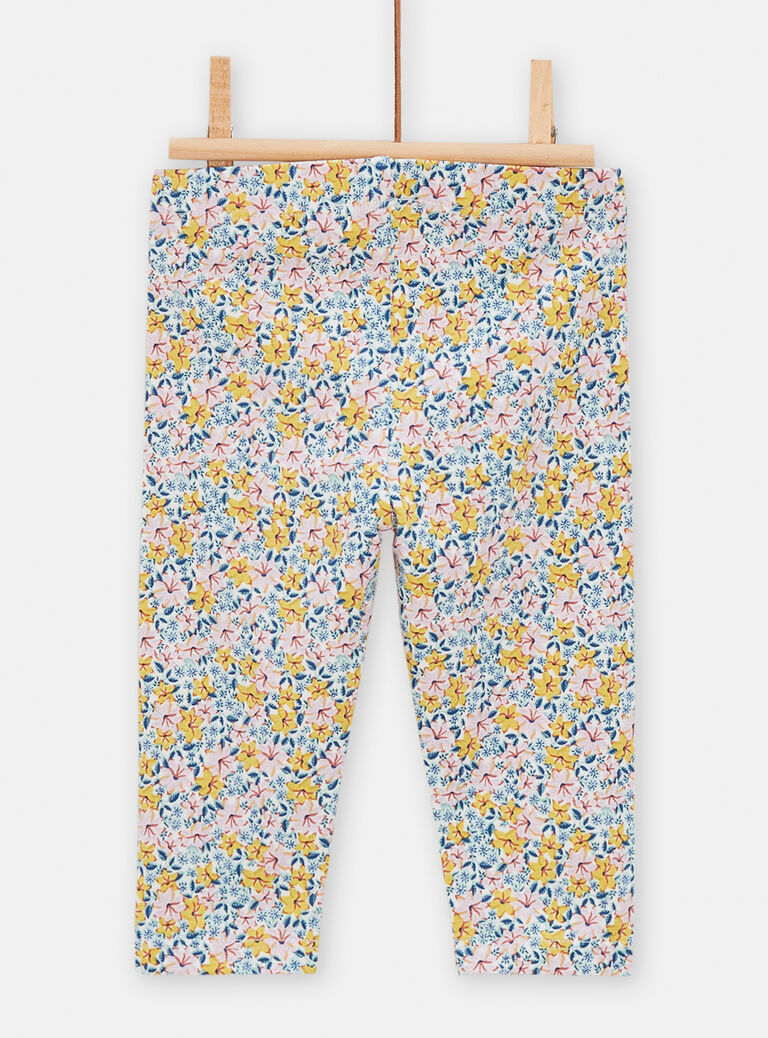 Legging à motif fleuri pour bébé fille