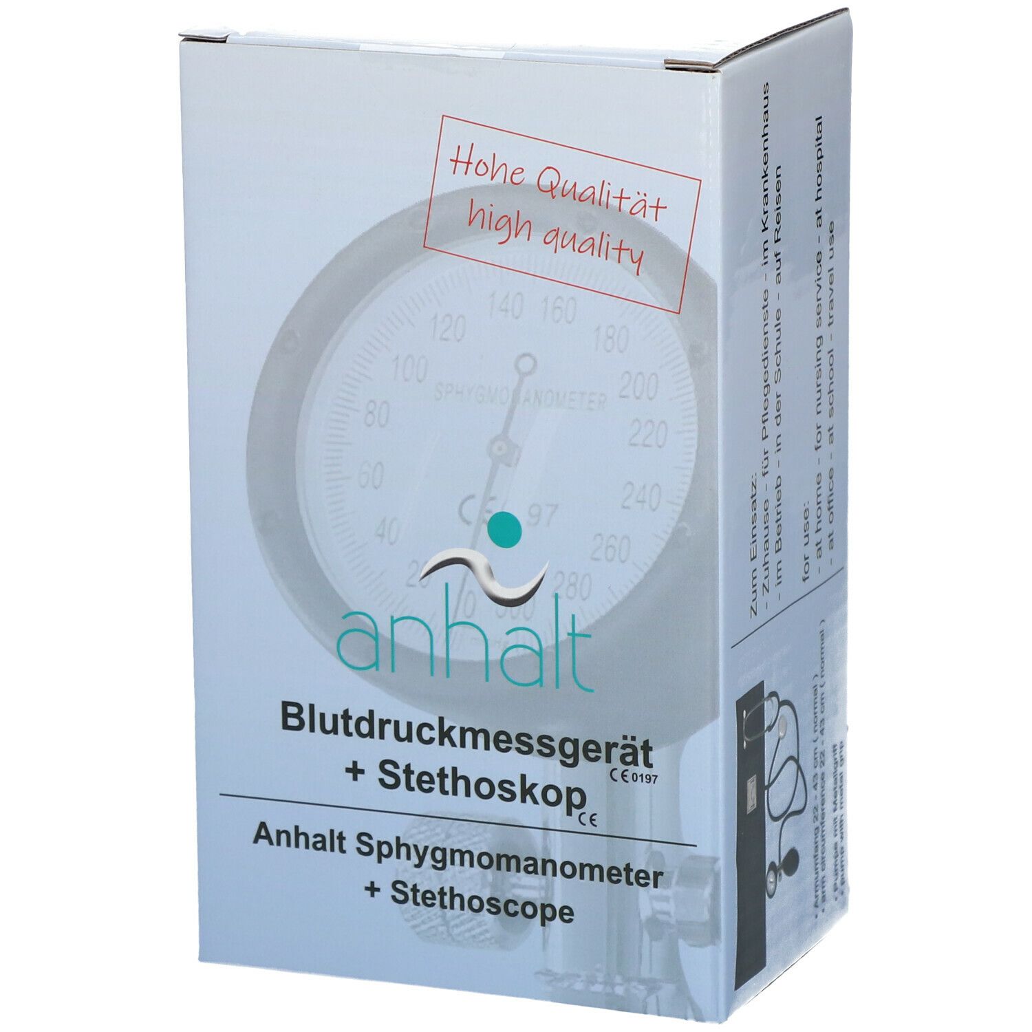 Anhalt Blutdruckmessgerät manuell + Stethoskop / 22-43 cm