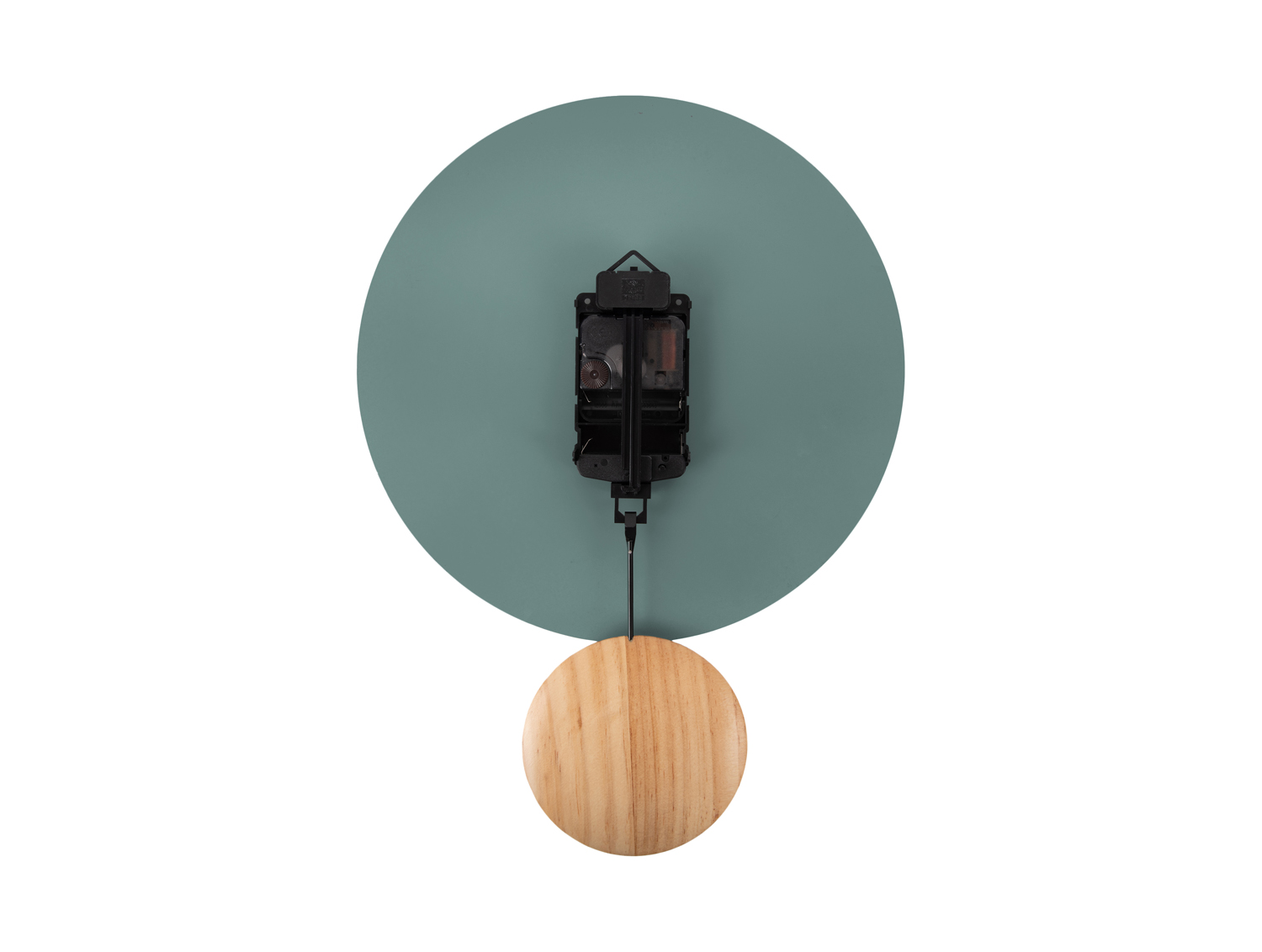 Wall clock Arlo pendulum matt jungle green