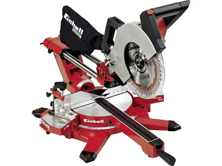 Einhell TE-SM 2534 Dual, 5100 rpm, 45°, 45°, Vekselstrøm, 1800 W, 614 mm
