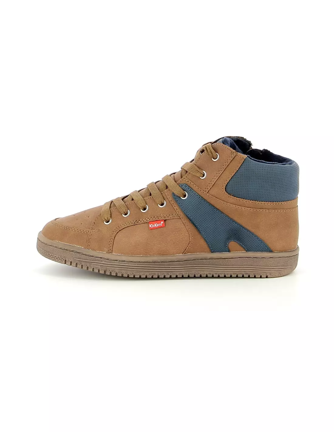 KICKERS LOWELL - Baskets Camelbleu