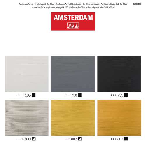 Talens AMSTERDAM All Acrylics Ink Lettering-Set