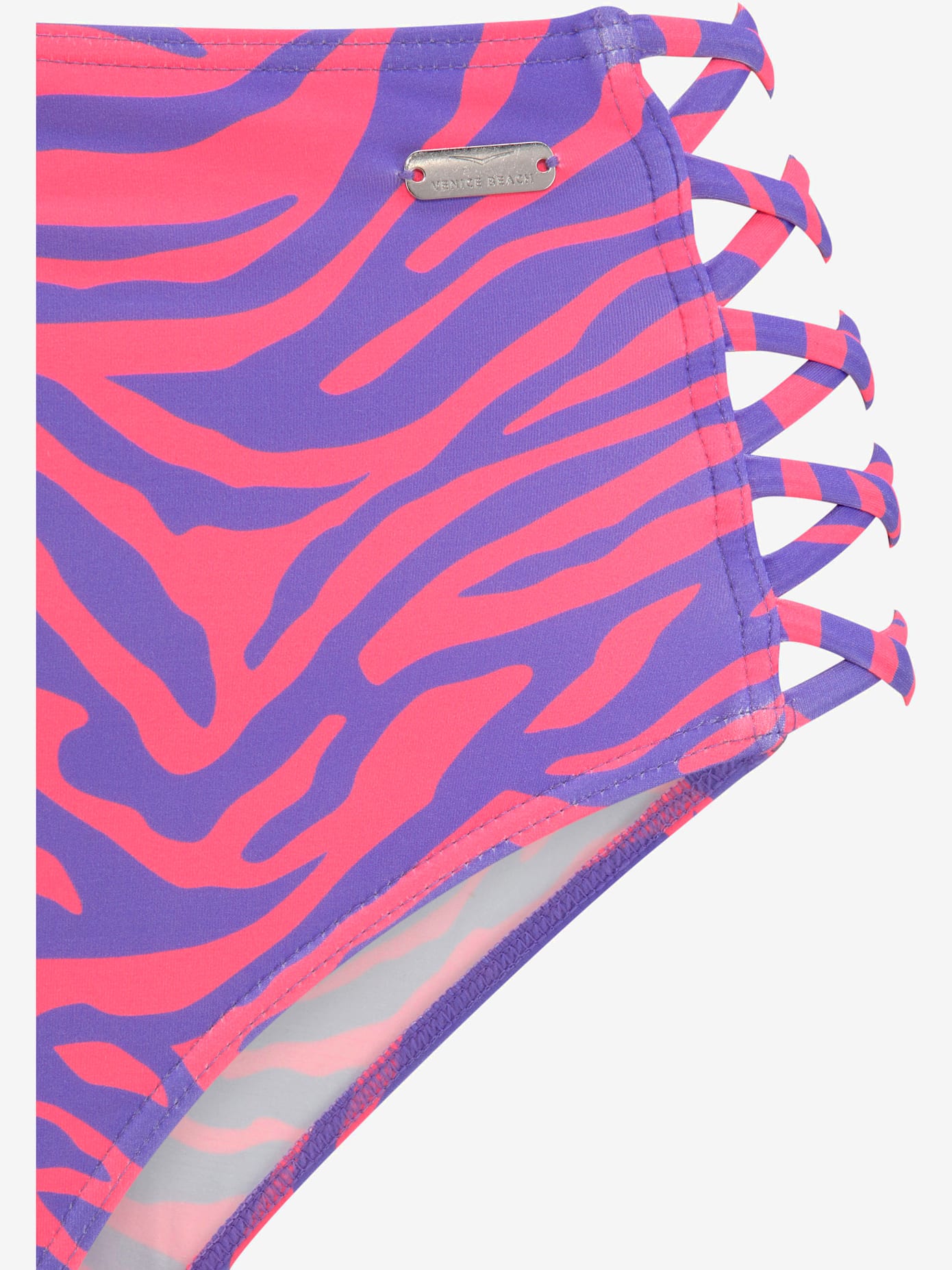 Bas de maillot de bain taille haute design animal tendance