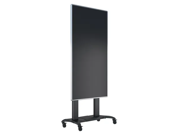 Multibrackets M Public Dual Pillar 180 HD - Vogn med hjul - for fladt panel - aluminium - sort - skærmstørrelse: 60