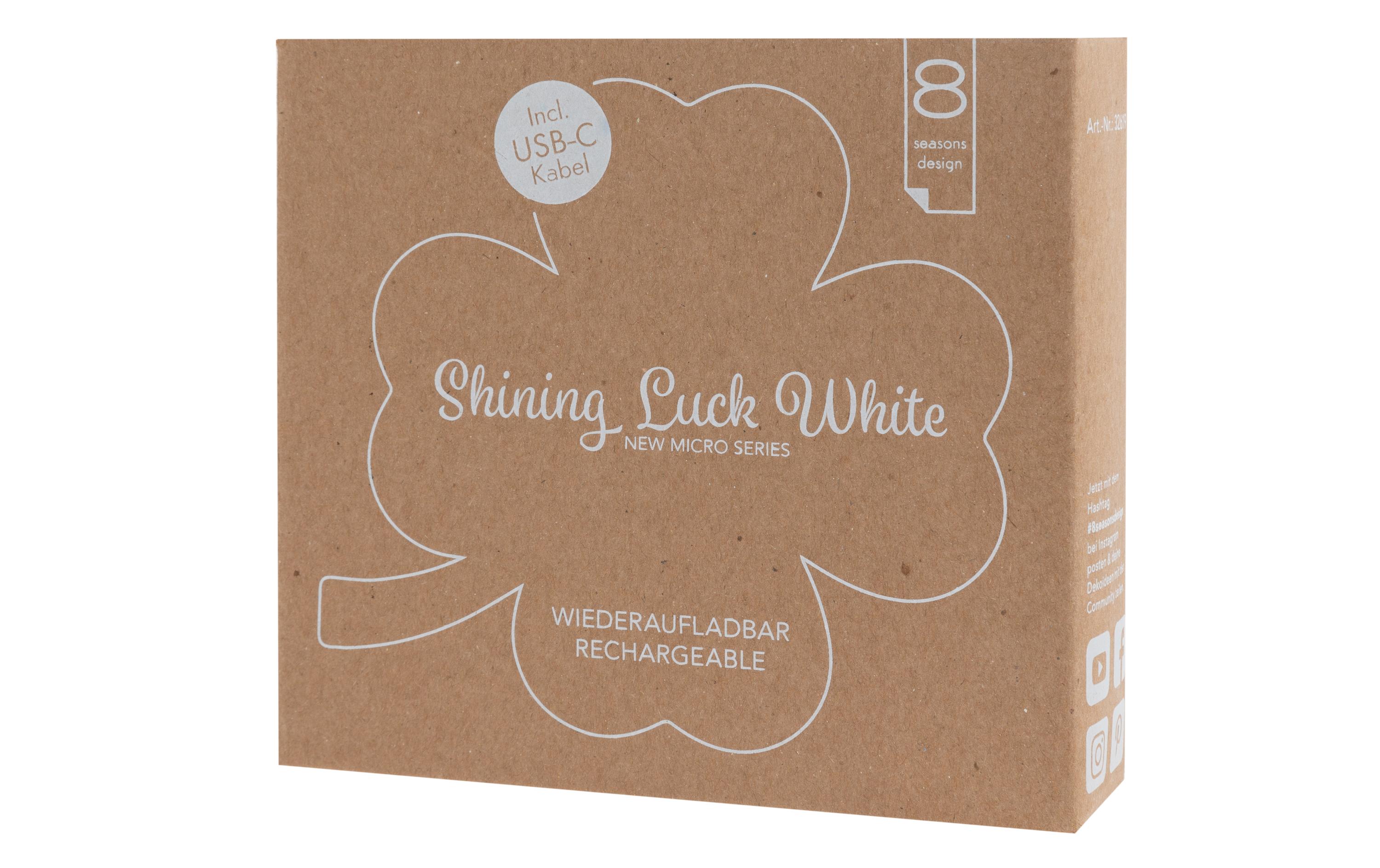 Motivlicht Shining Luck Micro S, WeissLED-Dekoration