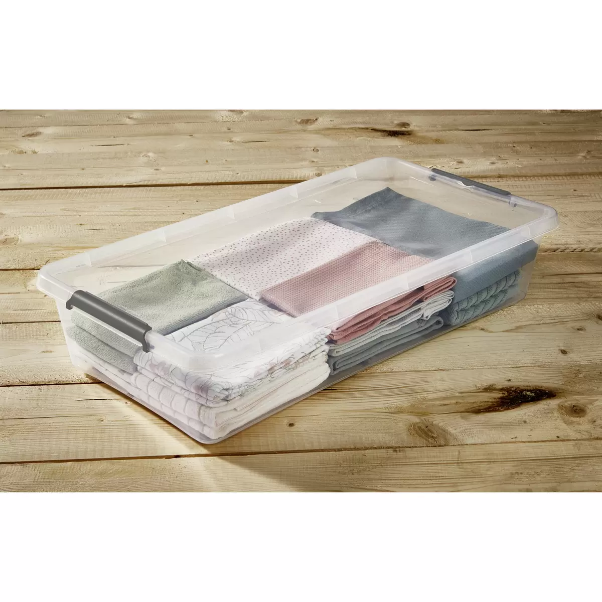 Unterbettroller 35L inkl. Deckel, Lars Homezone Transparent