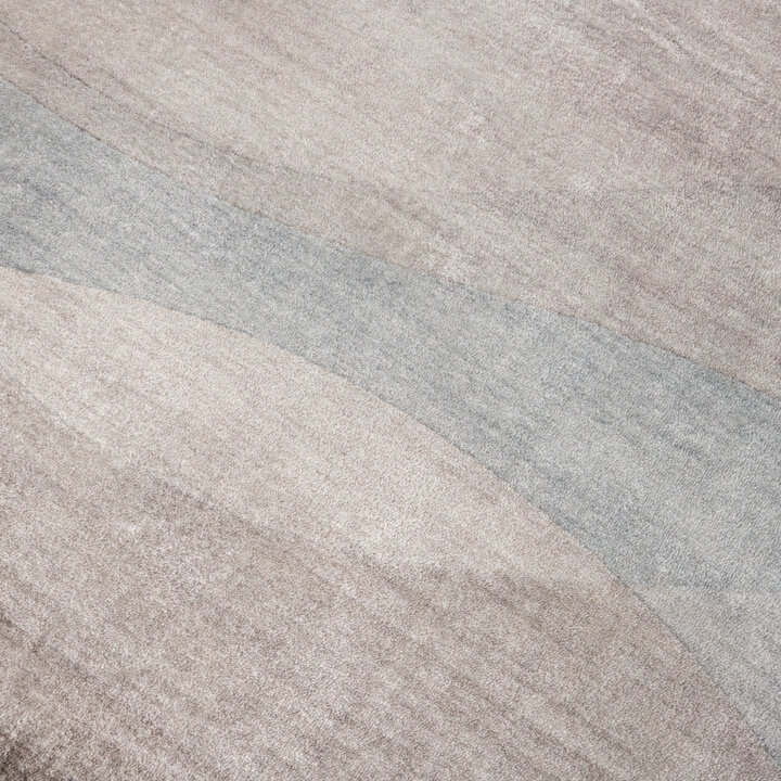 Rond modern vloerkleed - Field Taupe
