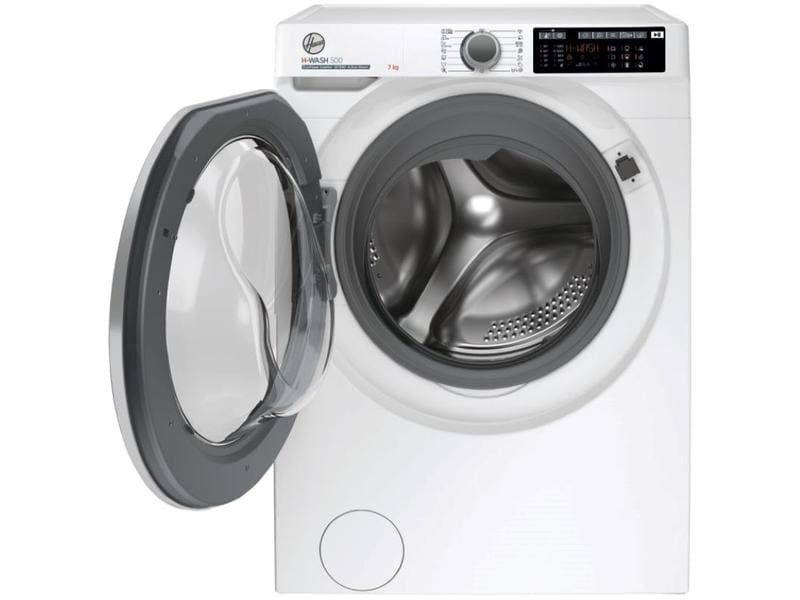 Hoover Waschmaschine HW4 37AMBS/1-S Links Frontloader mit 7 kg Ladekapazität