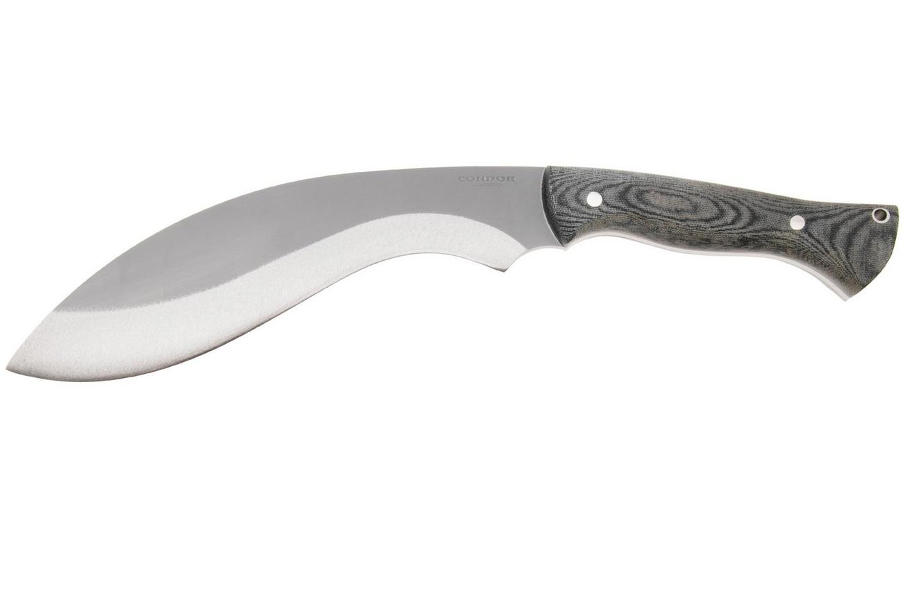 Condor Wild Brush Kukri CTK1839-107-HC Bead Blasted Convexed 1075, Micarta, kapmes